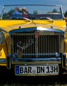 Fiat Siata Spring от 1968 година радва ценители по време на автомобилното The Oldtimer Show в Бранденбург, Германия. 