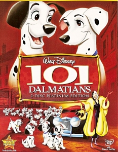 101 Dalmatians (101 далматинци) 
Въпреки че Disney прави игрална адаптация на 101 Dalmatians, именно анимацията от 1961 г. е най-известният филм за петнистите кученца. 
Добре познатата история разказва за семейство далматинци, което тръгва на пътешествие да спаси своите малки от злата кучемразка Крюела де Вил. 
Благодарение на страхотната си история и анимация 101 Dalmatians печели БАФТА за Най-добър анимационен филм, а освен това става и най-успешният блокбъстър в боксофиса за 1961 г.